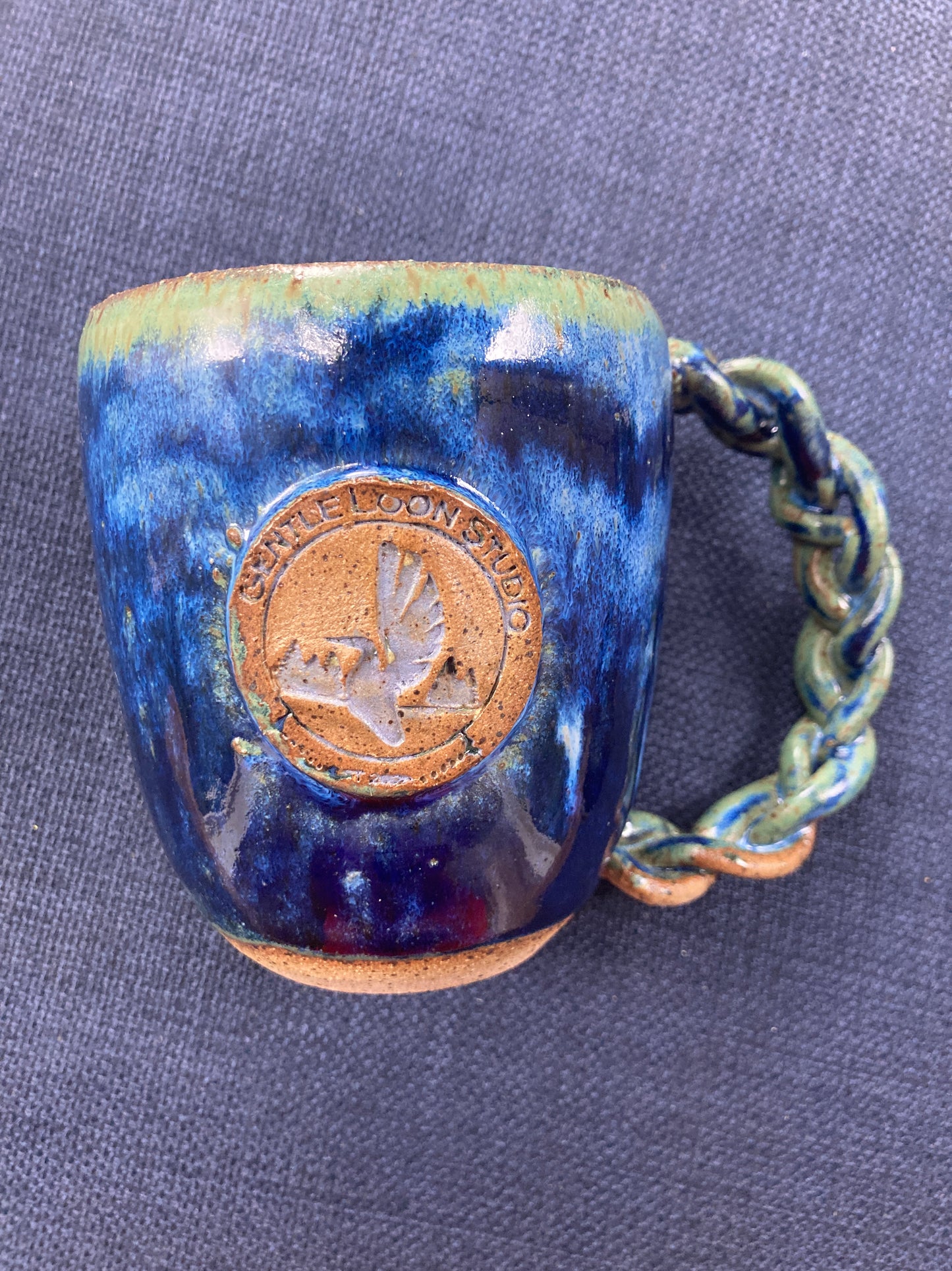 Gentle Loon Studio Mug with Braided Handle